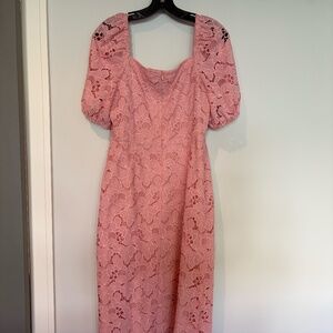 Light pink midi dress by Shoshanna